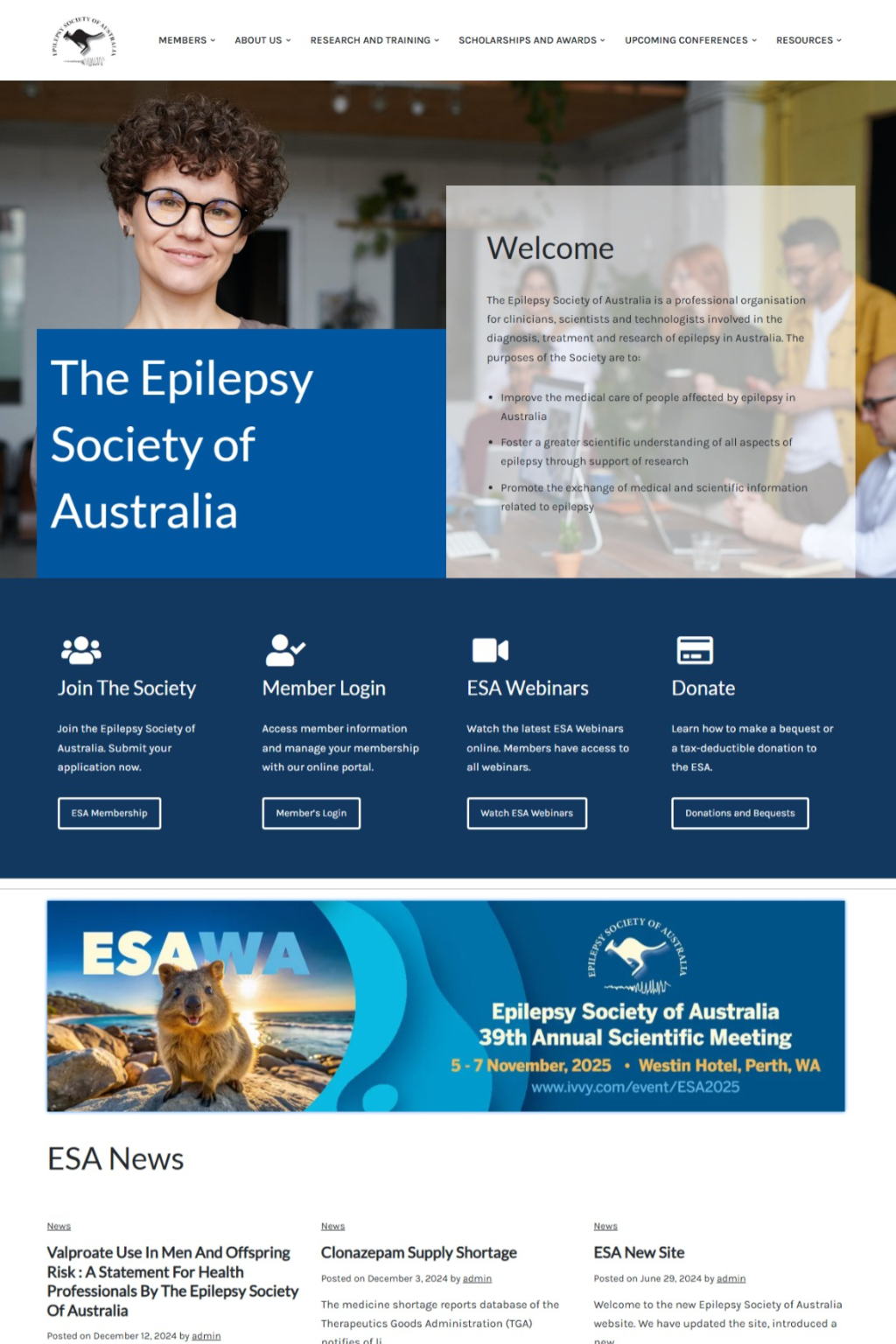 Epilepsy Society of Australia website